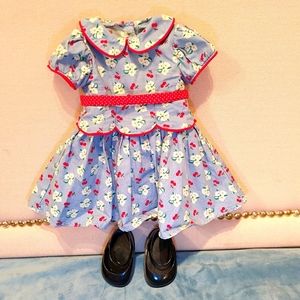 American Girl Emily meet dress + shoes